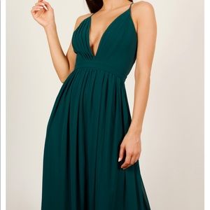 NWT Plunge Maxi Dress